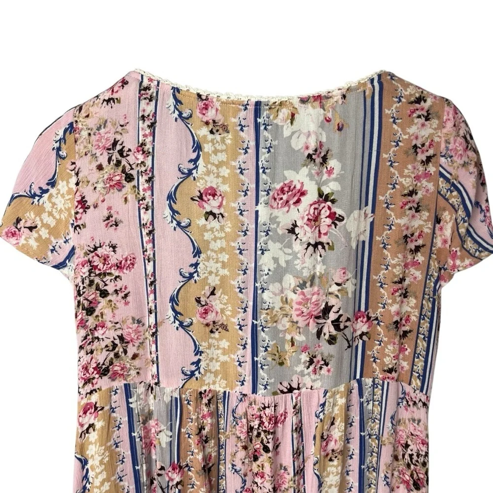 Show Me Your MuMu Floral Babydoll Dress 
Pink Size Small Cottagecore - Picture 4 of 5